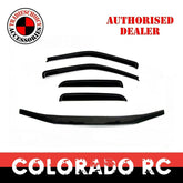 TRADIESCHOICE Bonnet Protector + Weathershields for Holden Colorado RC 2008-2011 | Window Visors for Style and Protection
